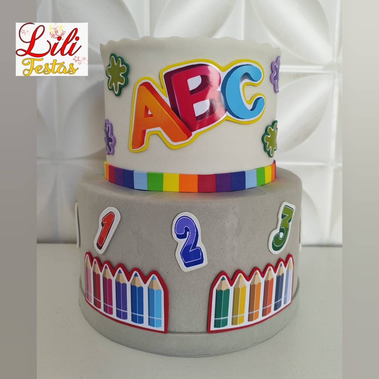 Bolo Fake Abc - LiliFestaspegueemonte