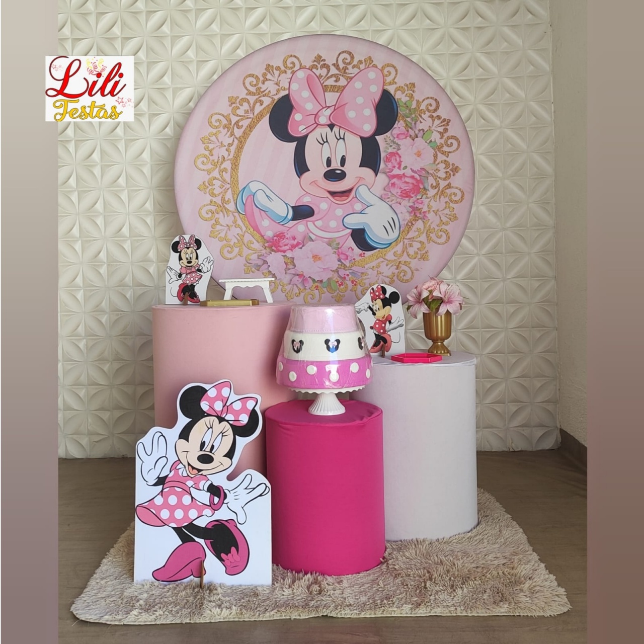 Minnie Rosa - Kit Promocional - LiliFestaspegueemonte