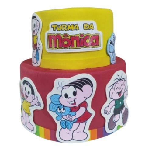 Bolo Fake - A Turma da Mônica  - LiliFestaspegueemonte
