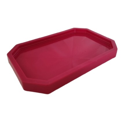 Bandeja Rosa Pink - Retangular  - LiliFestaspegueemonte
