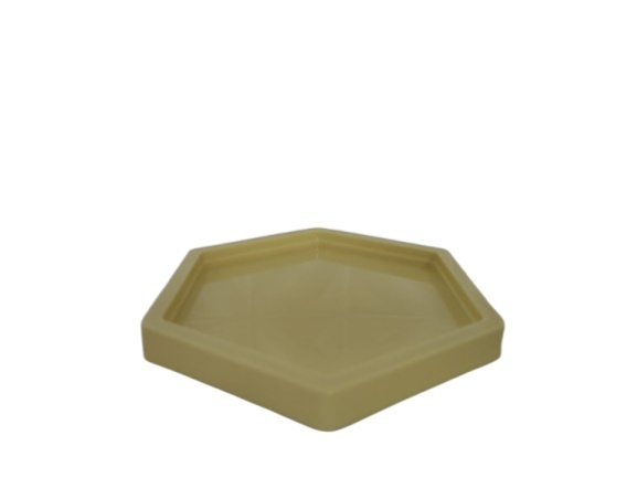 Bandeja Amarela Candy - Sextavada - LiliFestaspegueemonte
