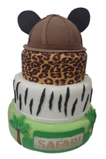 Bolo Fake - Mickey Safari  - LiliFestaspegueemonte