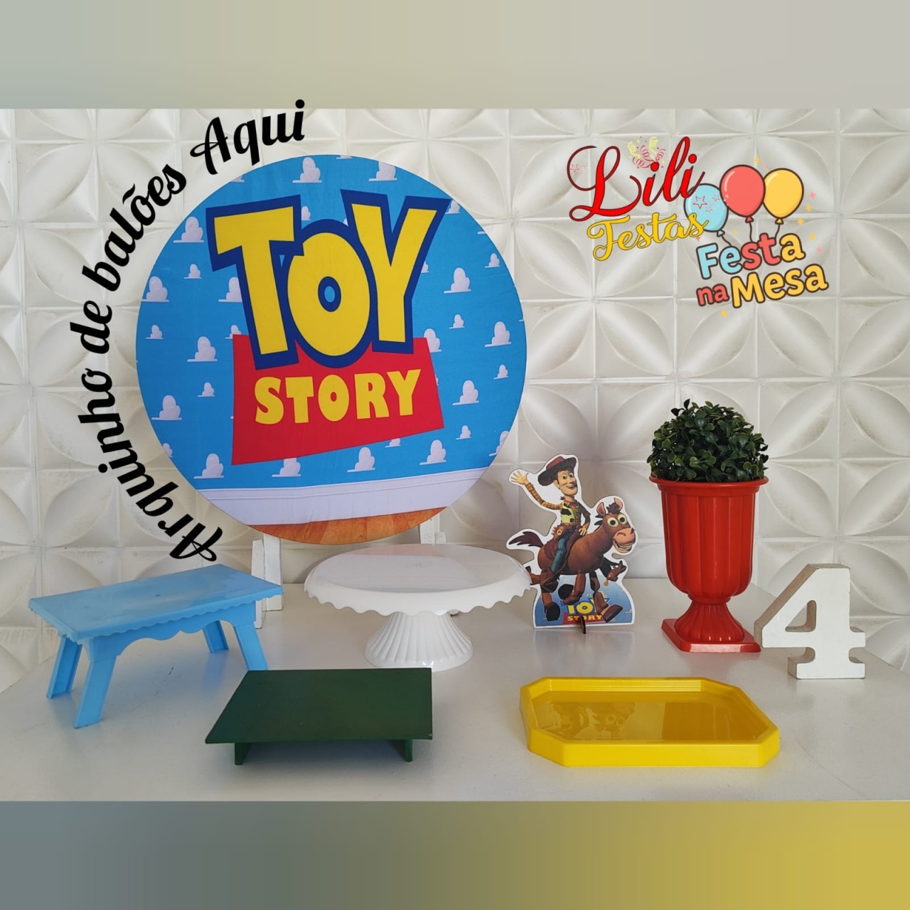Toy Story - Festa Na Mesa   - LiliFestaspegueemonte