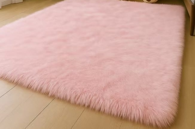 Tapete Rosa G - Peludinho  - LiliFestaspegueemonte