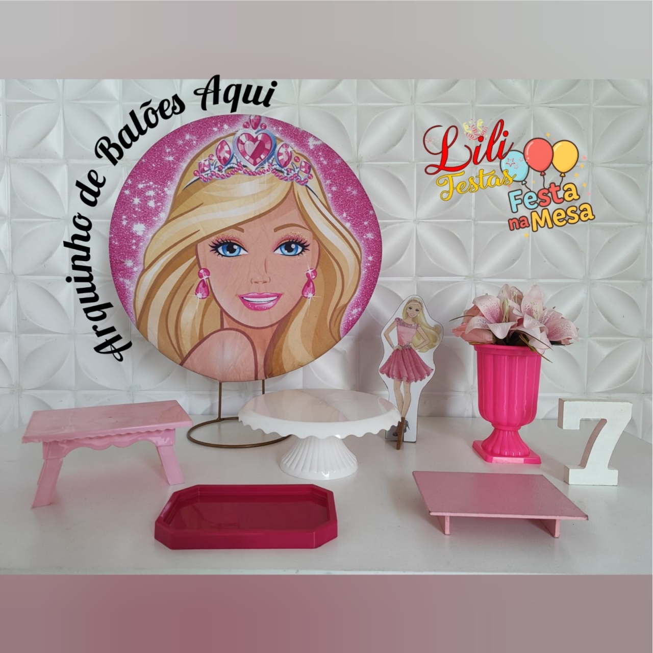 Barbie - Festa Na Mesa - LiliFestaspegueemonte