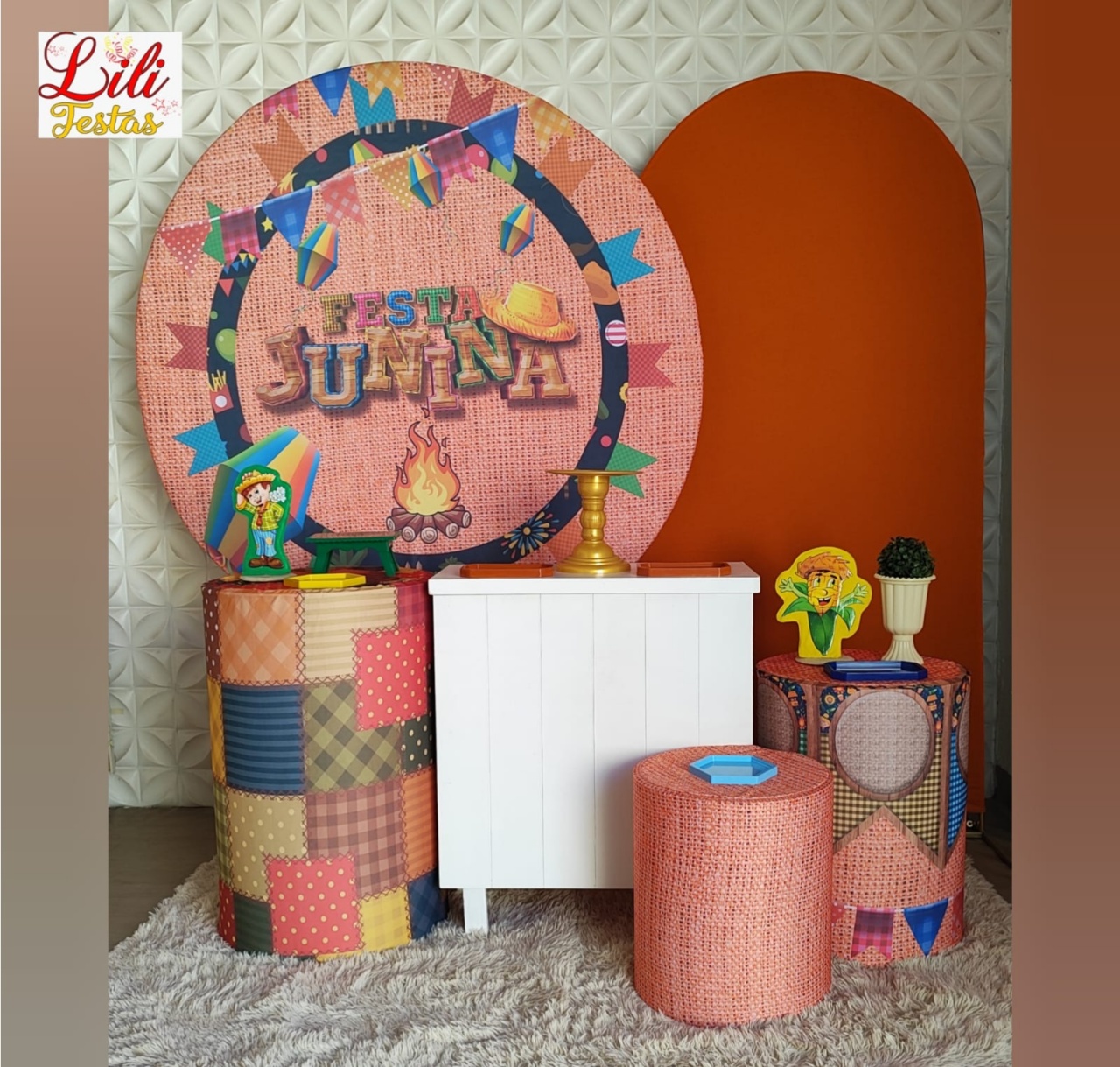 Festa Junina Juta + Romano + Cômoda - LiliFestaspegueemonte