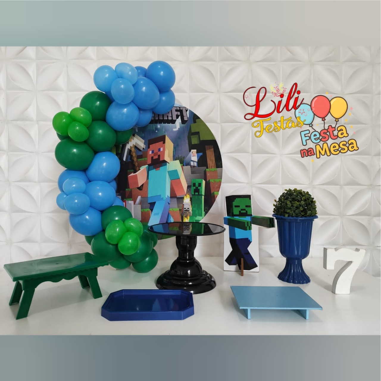 Minecraft - Festa Na Mesa - LiliFestaspegueemonte