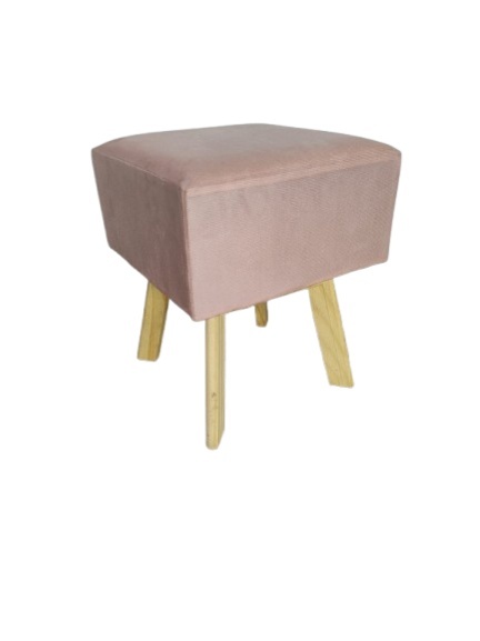 Banqueta Puff - Rosa  - LiliFestaspegueemonte