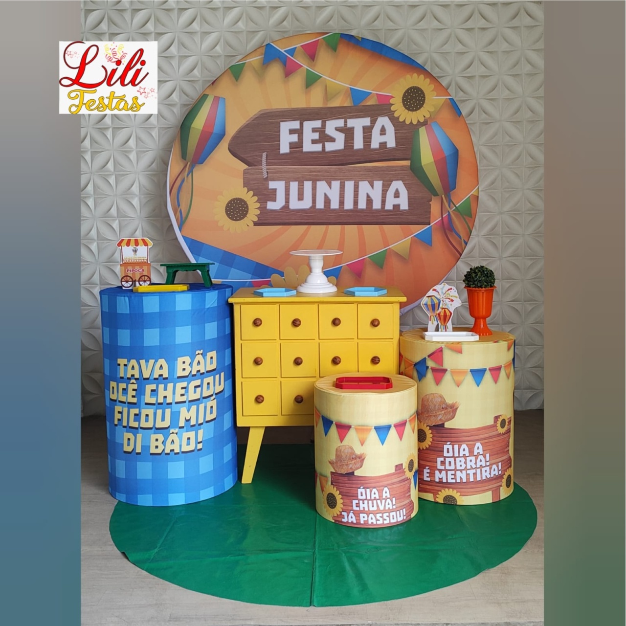 Festa Junina Girassol + Cômoda - LiliFestaspegueemonte