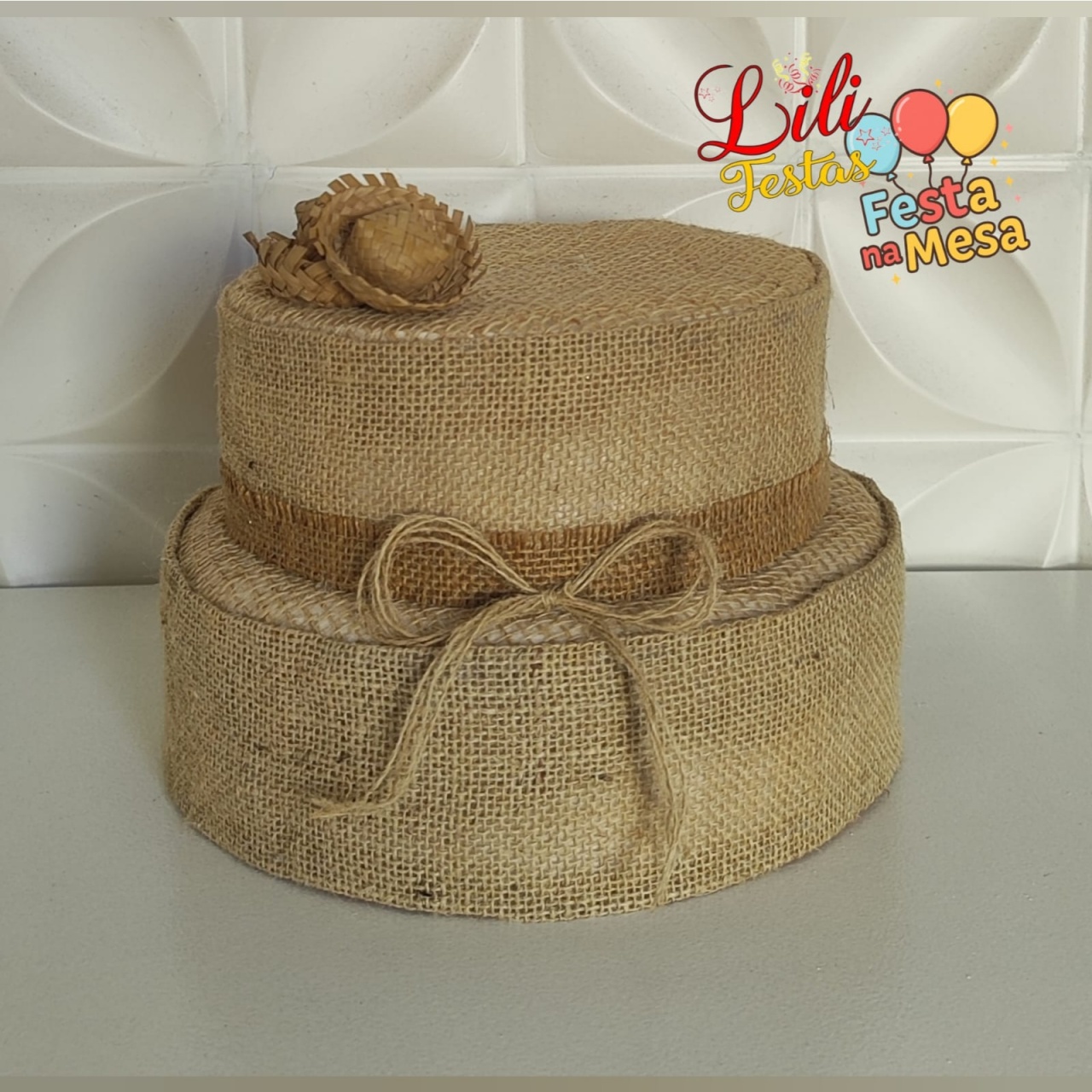 Bolo Fake Juta( Festa Junina) - LiliFestaspegueemonte