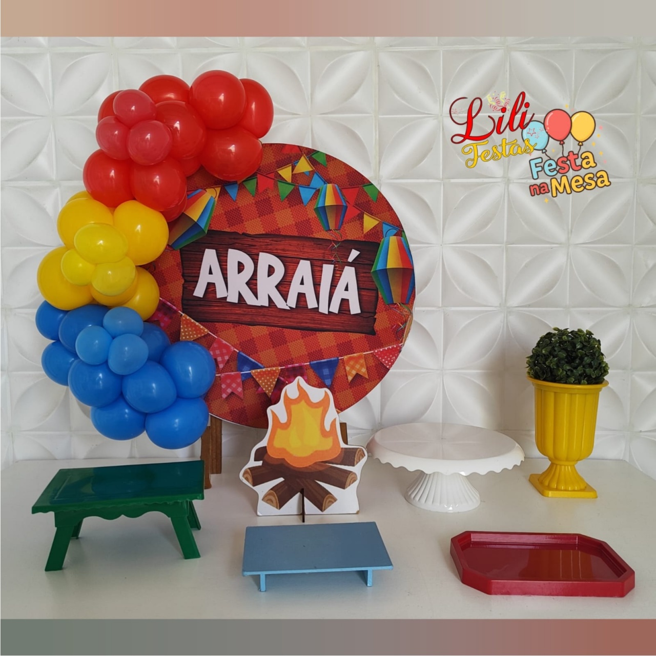 Festa Junina Bandeirola - Festa Na Mesa - LiliFestaspegueemonte