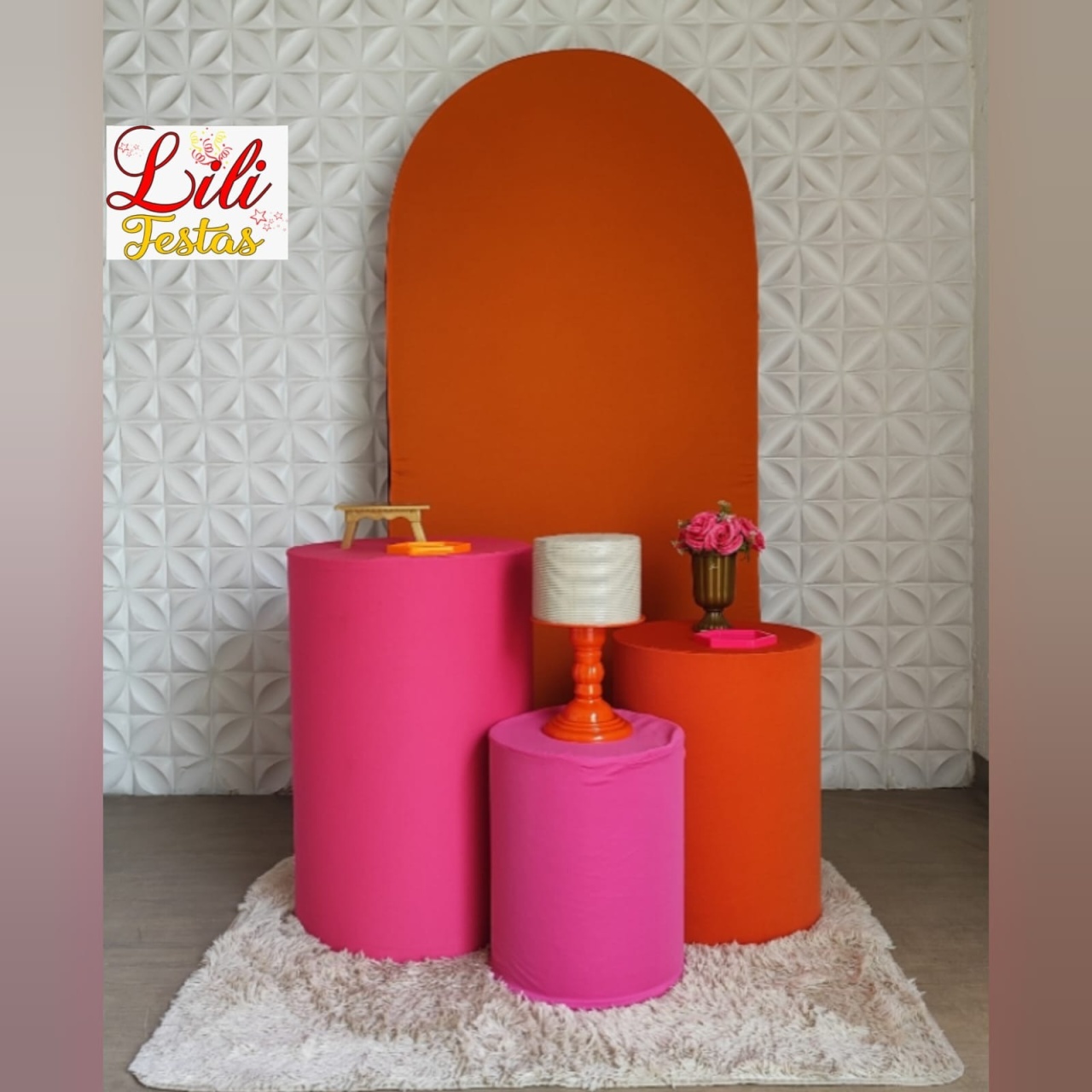 Romano Pink E Laranja - LiliFestaspegueemonte