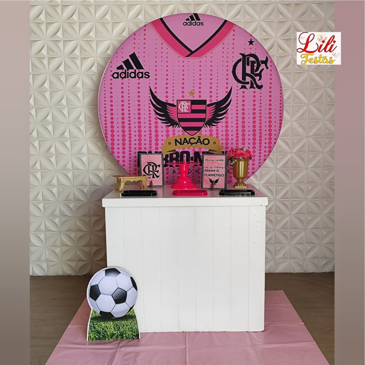 Kit Flamengo Rosa - 5 - LiliFestaspegueemonte