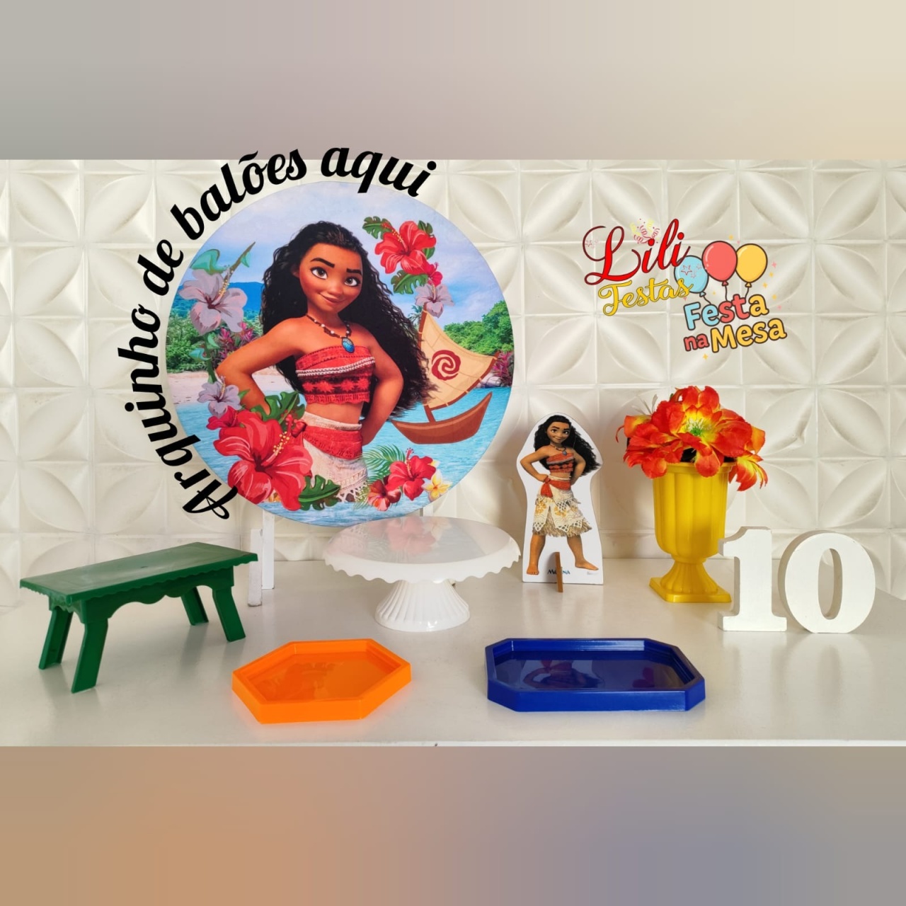 Moana- Festa Na Mesa - LiliFestaspegueemonte