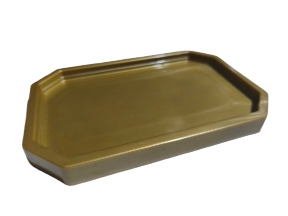 Bandeja Dourada - Retangular  - LiliFestaspegueemonte
