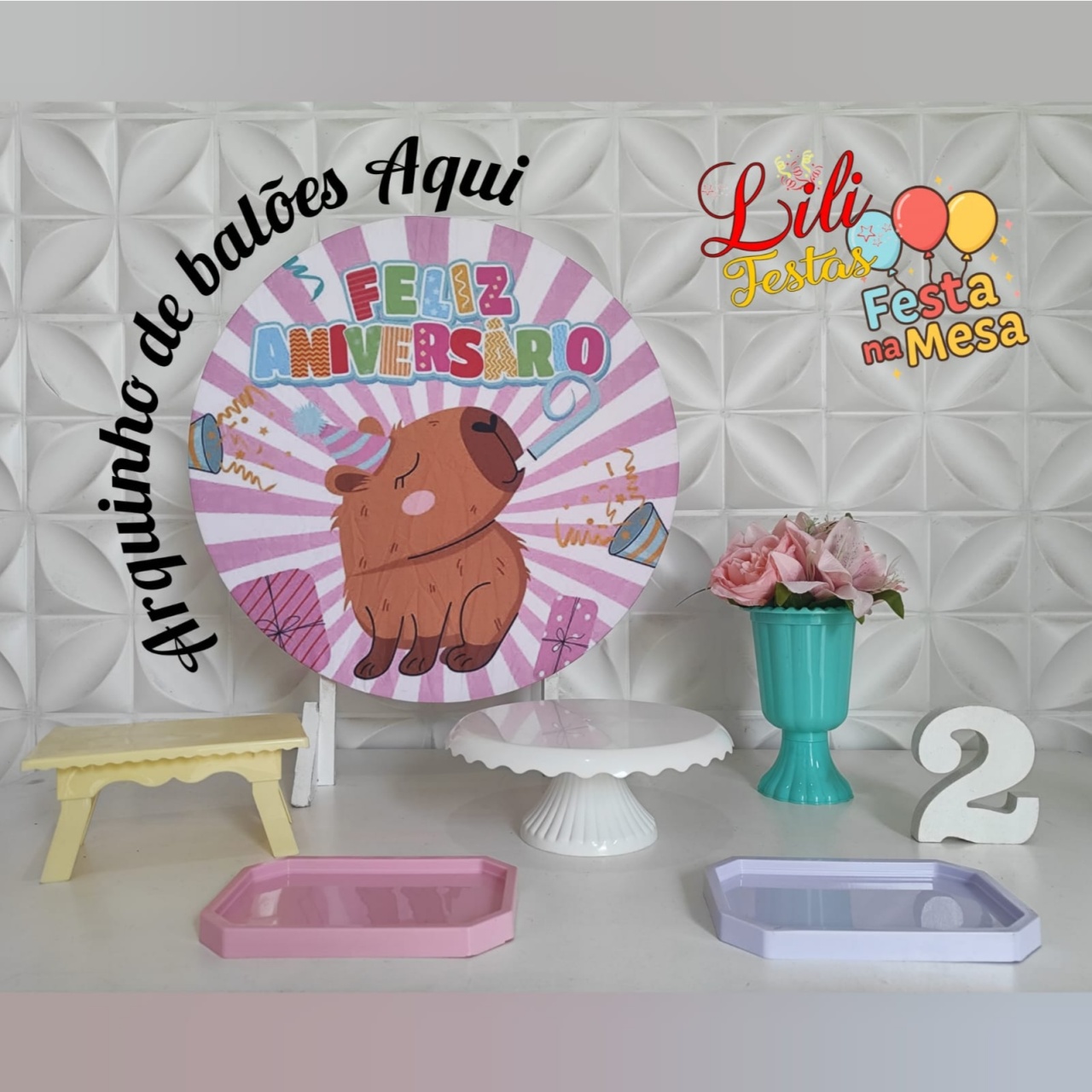 Capivara Menina - Festa Na Mesa  - LiliFestaspegueemonte