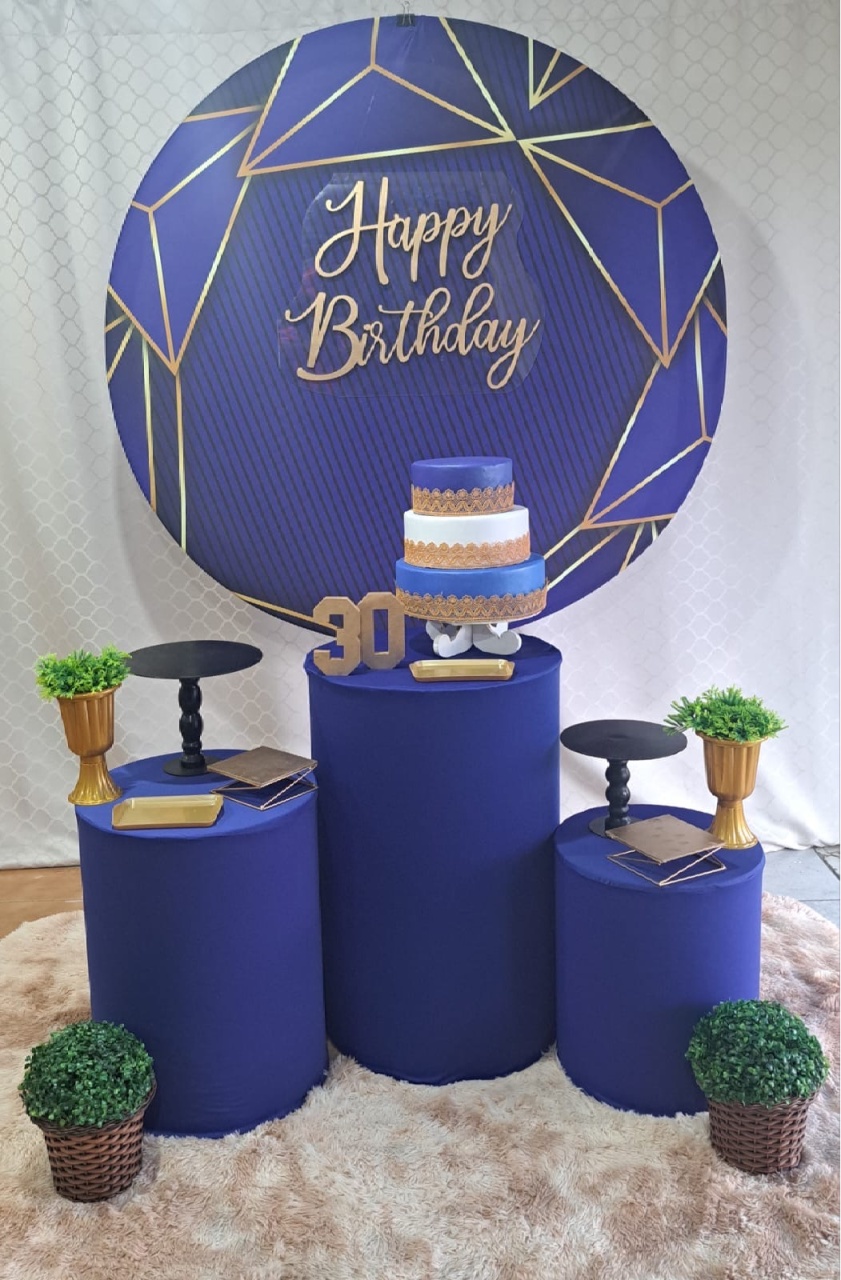 Kit Azul E Preto (Kit 1) - Déh Decorações 