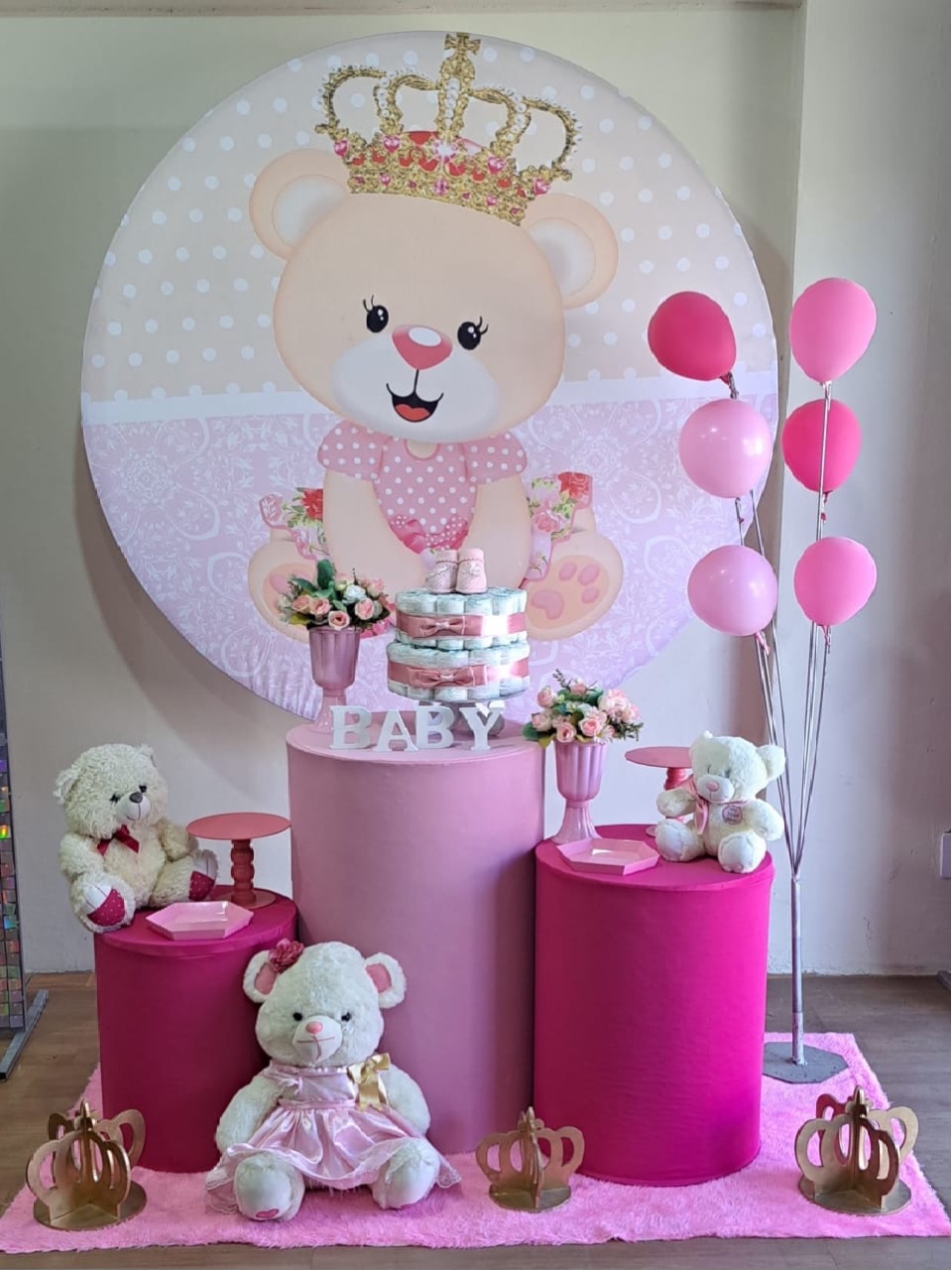Ursa Princesa (Kit 2) - Déh Decorações 