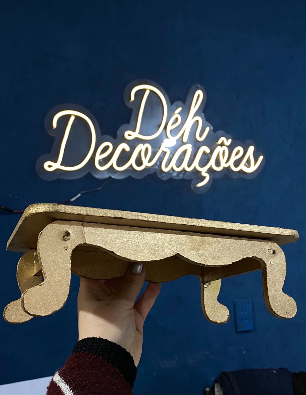 Bandeja Dourada 19 - Déh Decorações 