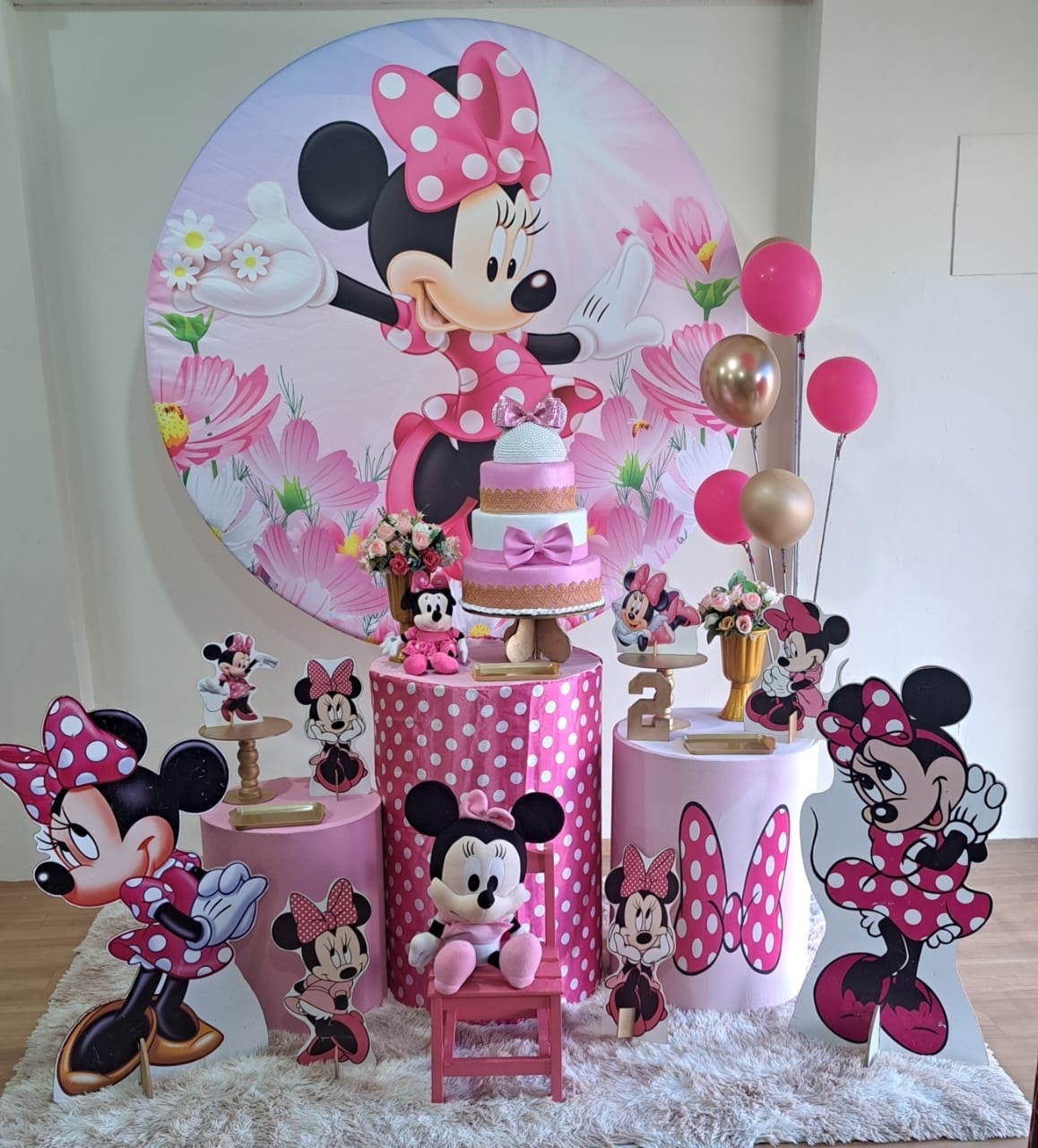 Minnie Rosa (Kit 2) - Déh Decorações 