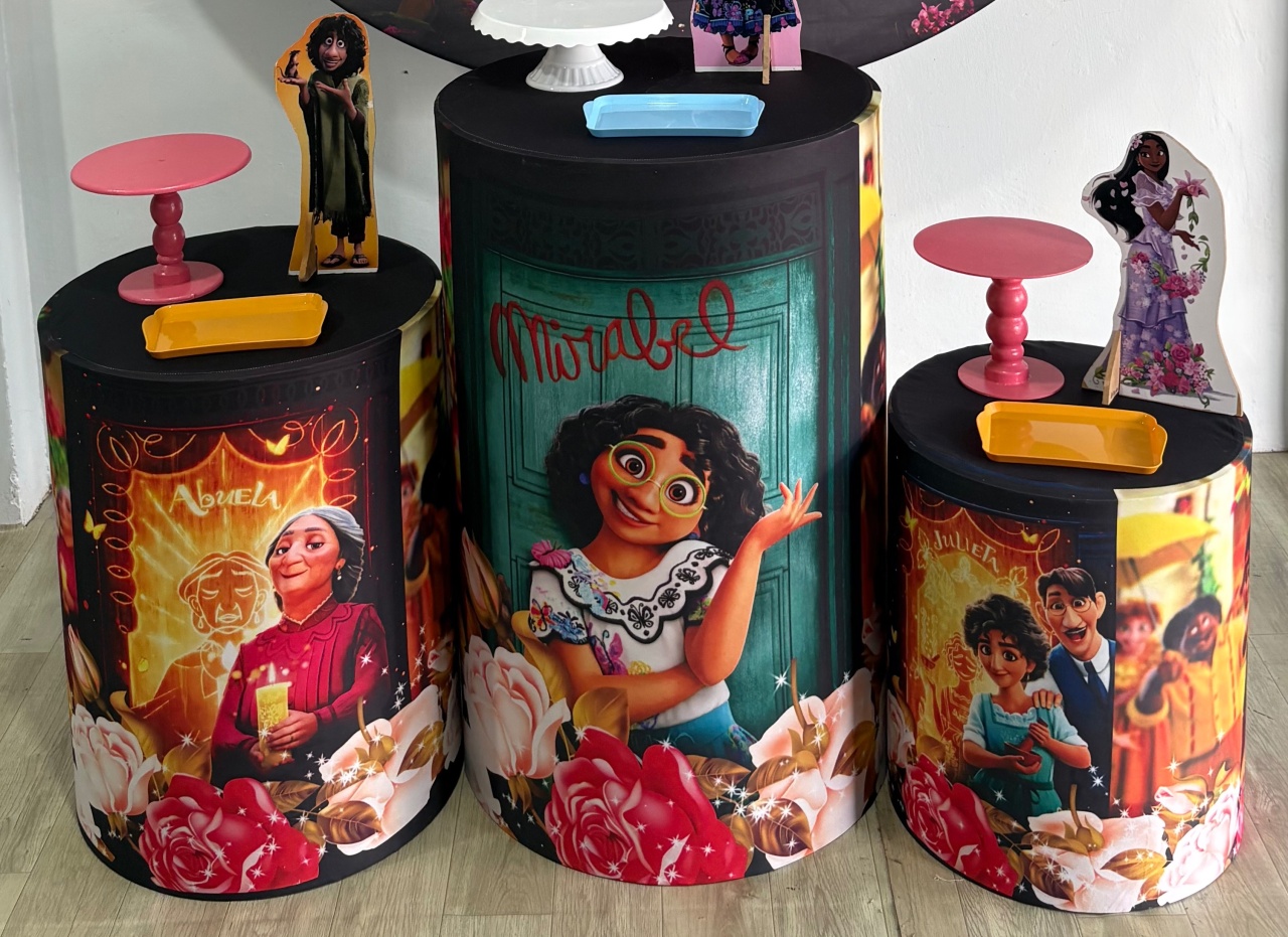 Capa Trio de Cilindro Encanto  - Déh Decorações 