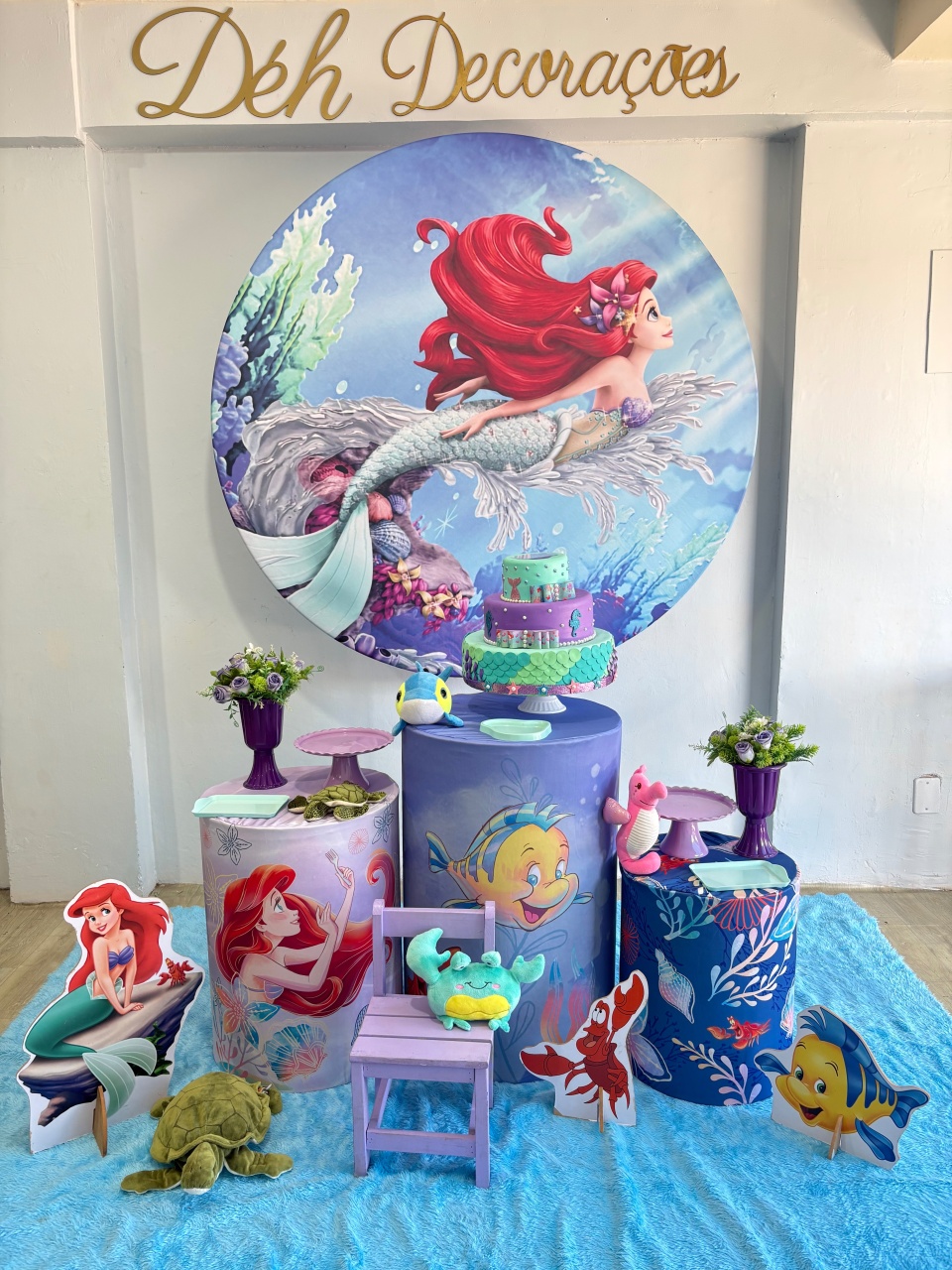 Sereia Ariel (Kit 2) - Déh Decorações 