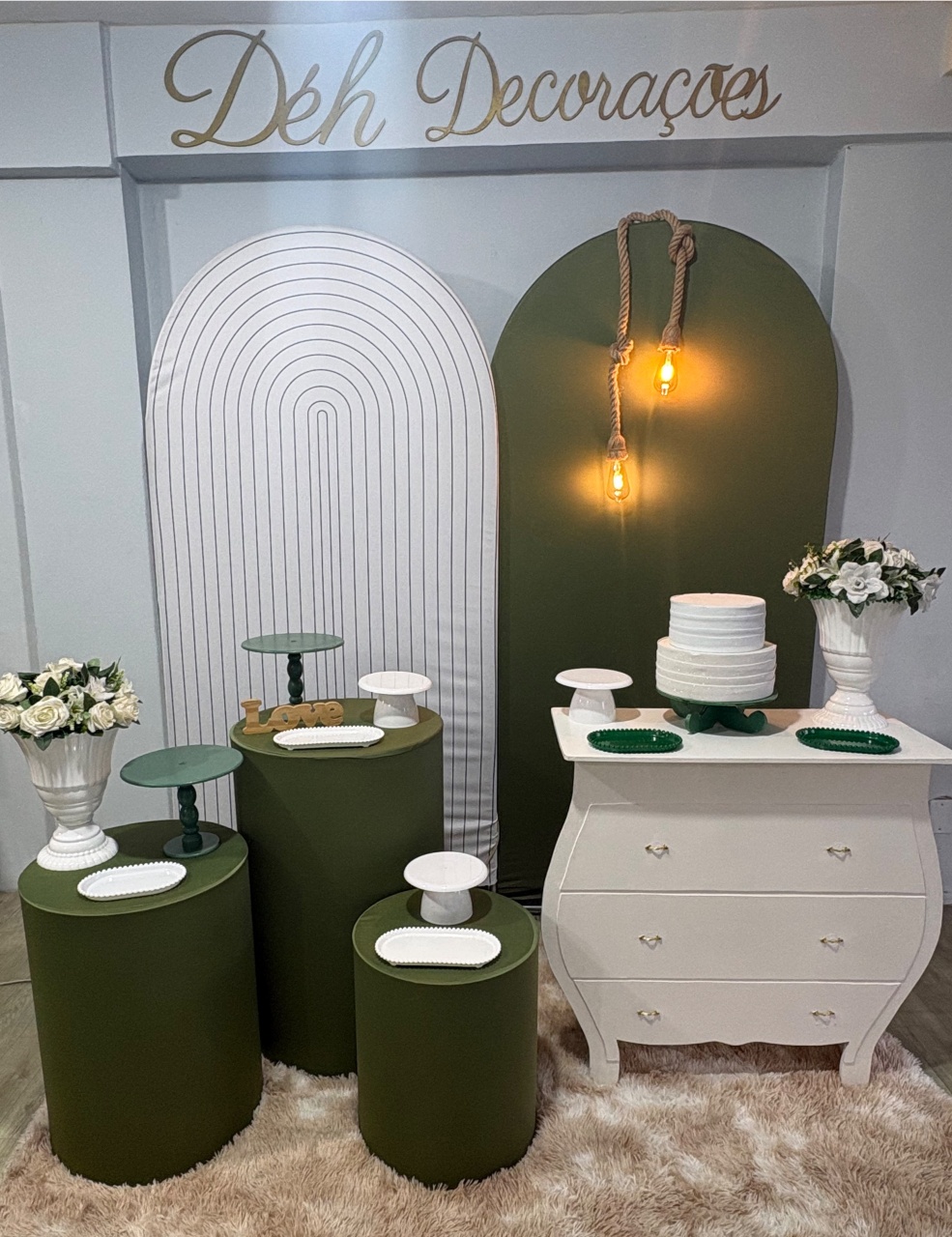 Kit Casamento Verde (Kit 4) - Déh Decorações 
