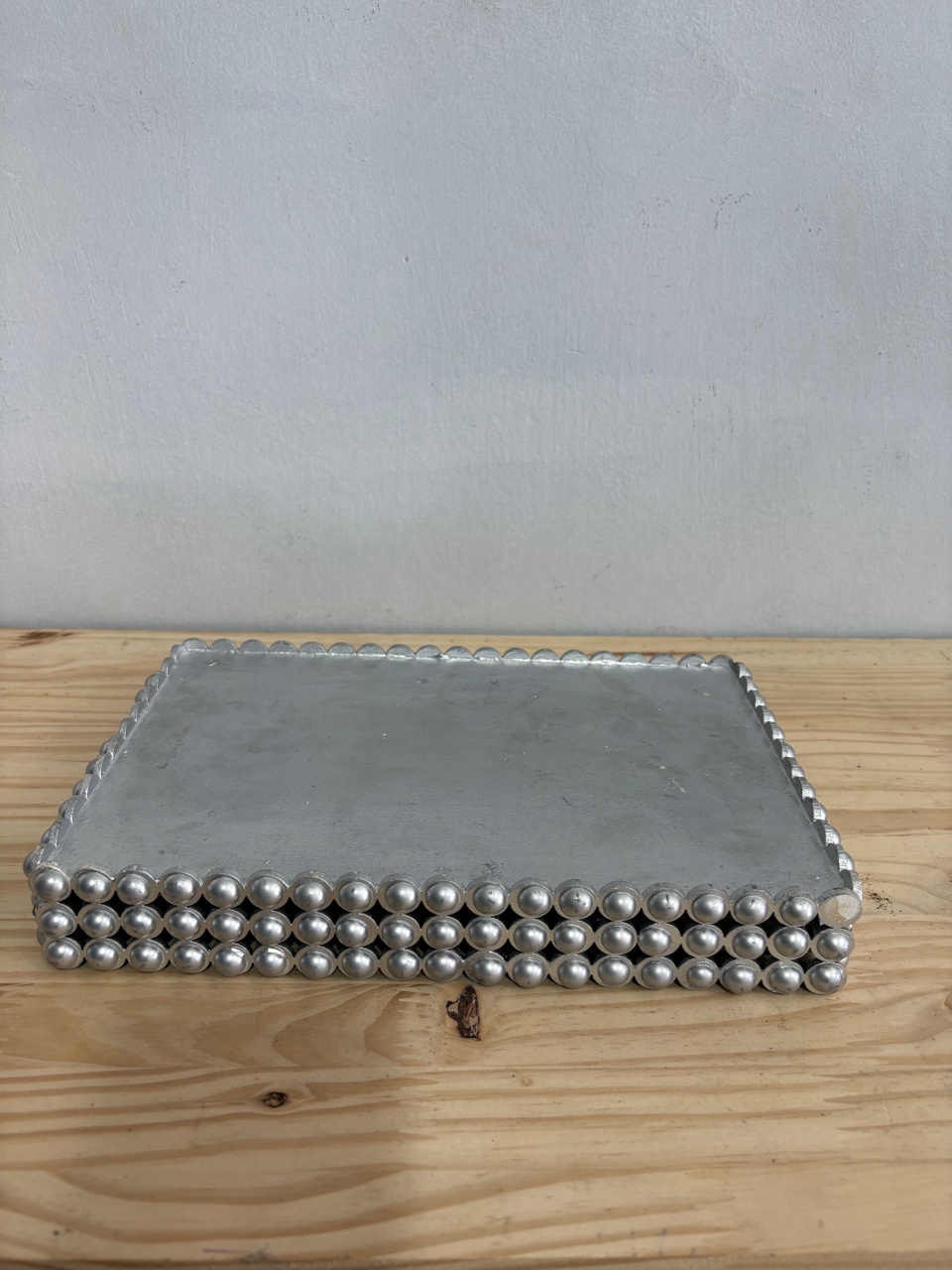 Bandeja Prata de Pedraria  M - Déh Decorações 