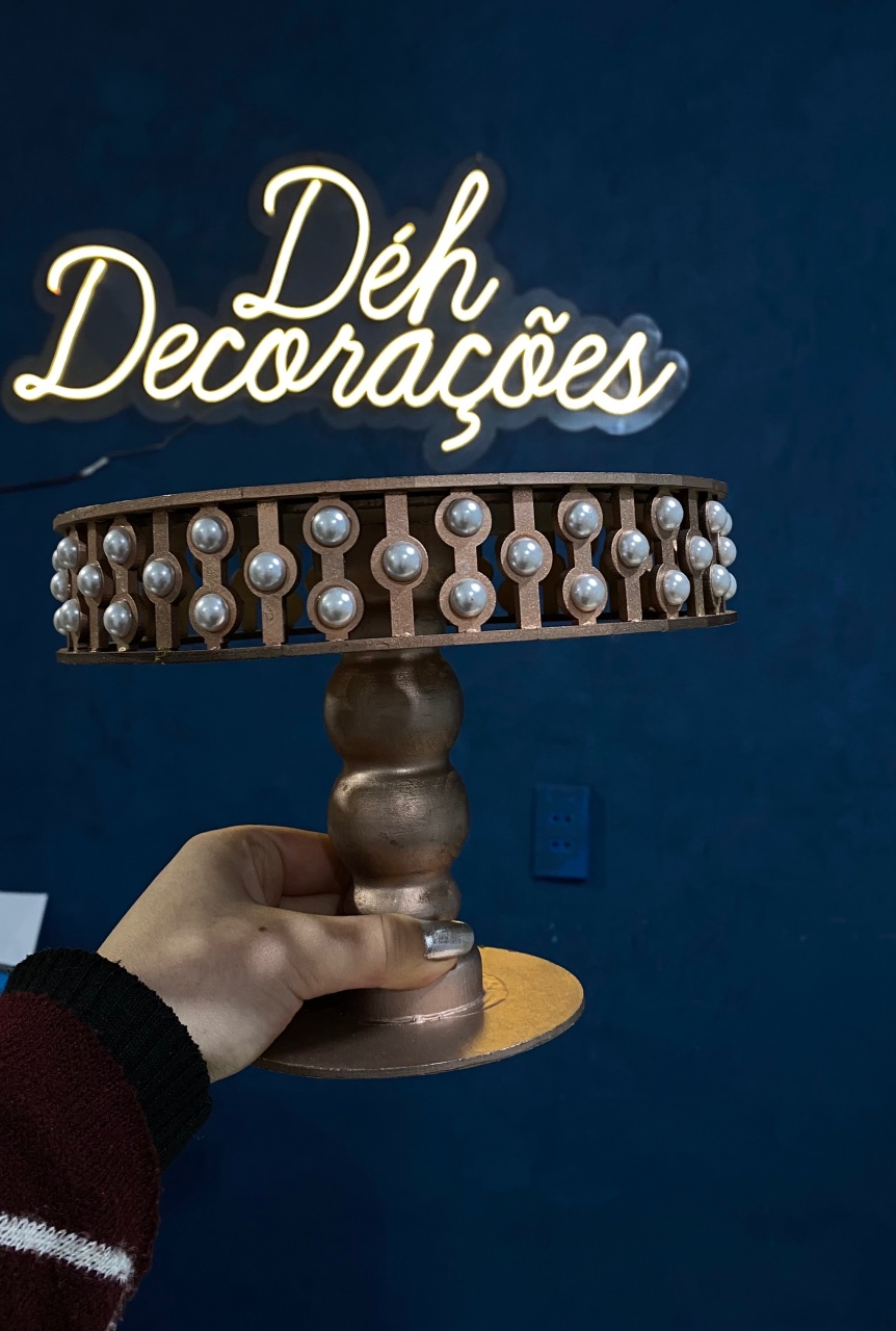 Bandeja Rosê 14 - Déh Decorações 
