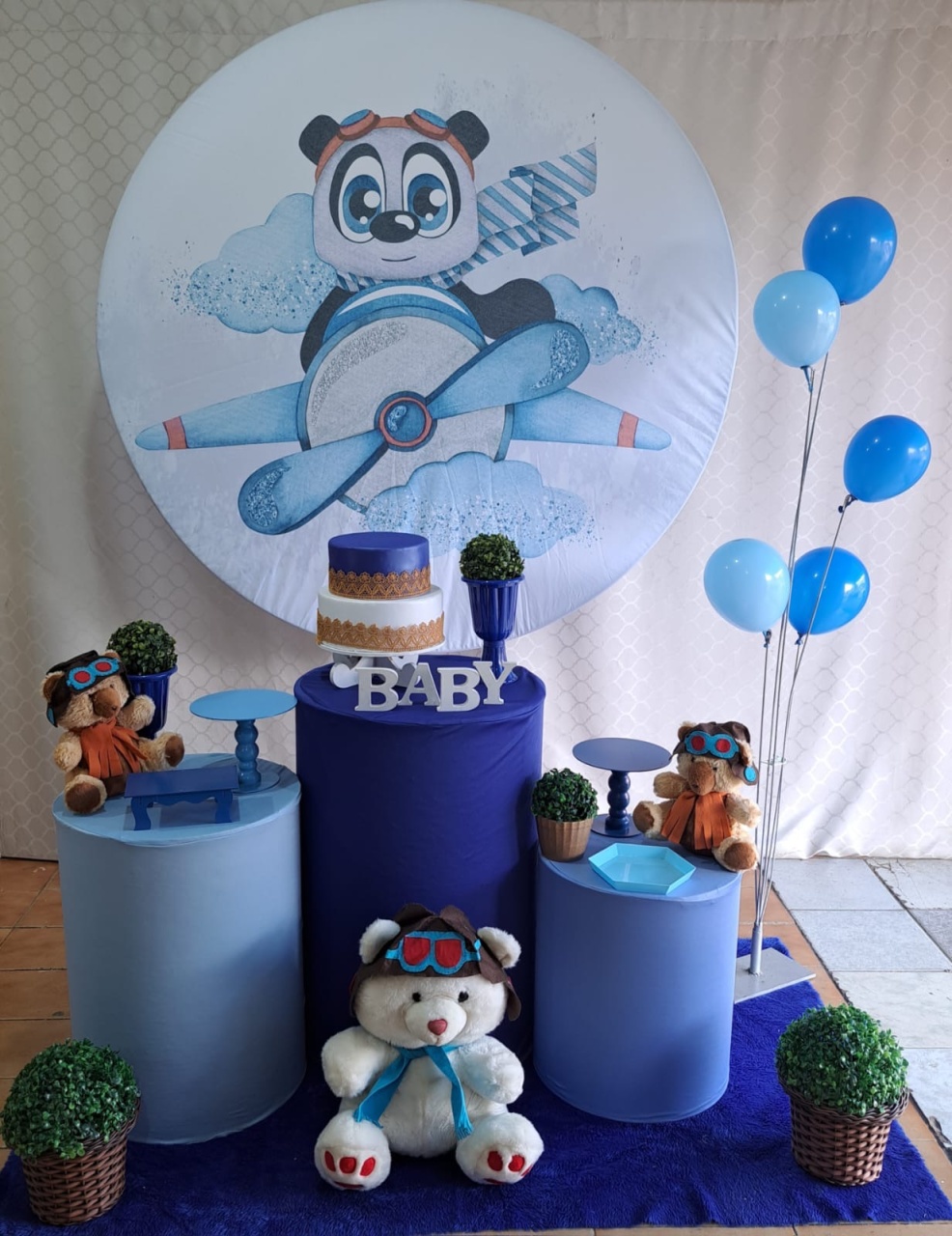 Urso Aviador 2 (Kit 2) - Déh Decorações 