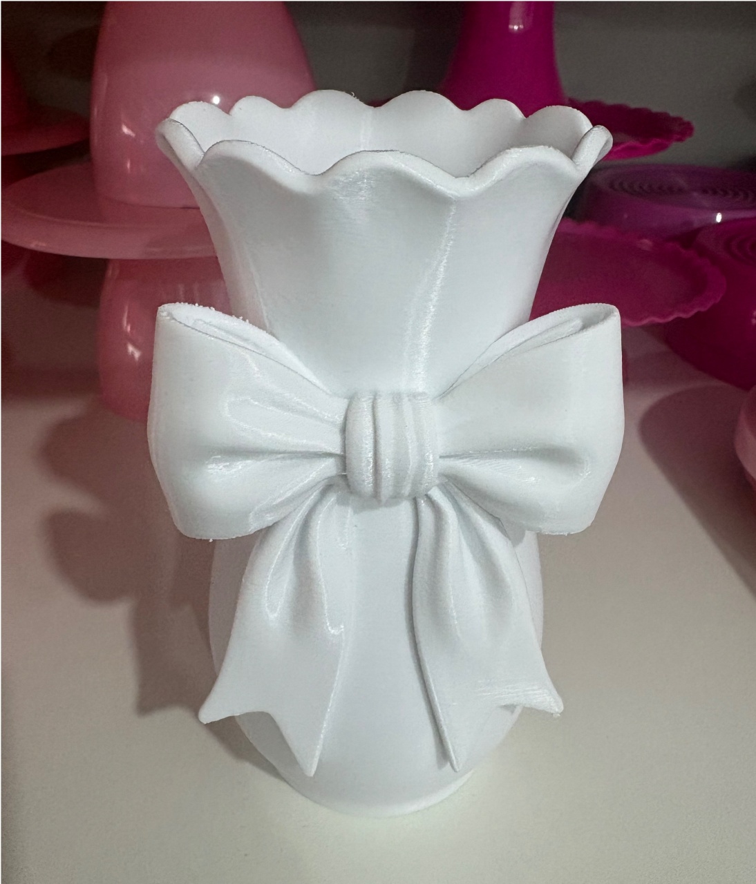 Vaso Laço Branco - Déh Decorações 