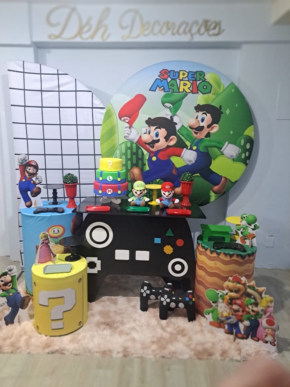 Super Mário E Luigi  (Kit 4) - Déh Decorações 
