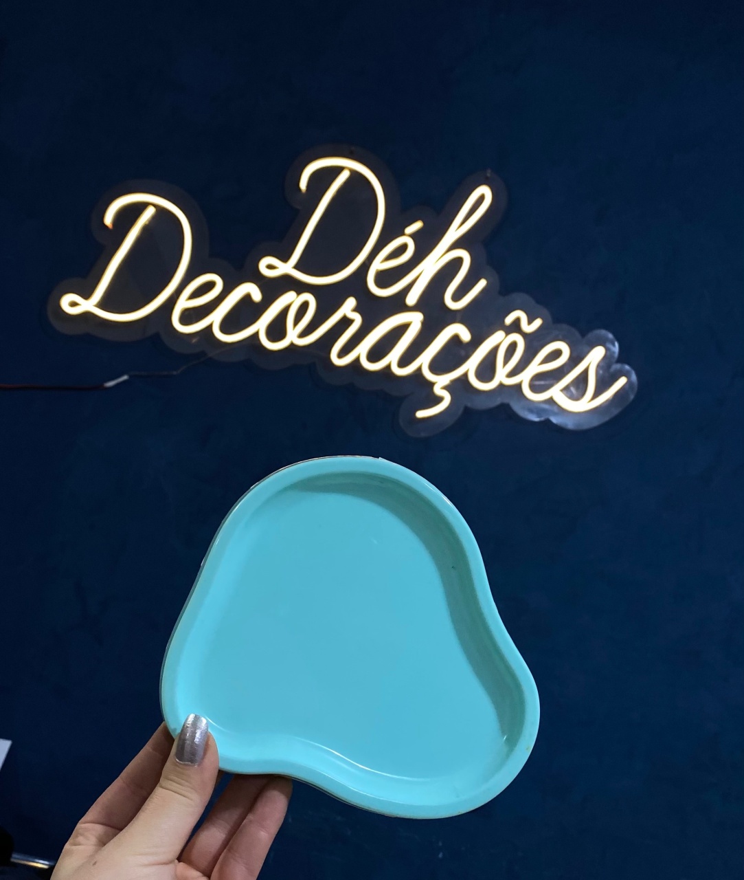 Bandeja Verde-Água 16 - Déh Decorações 