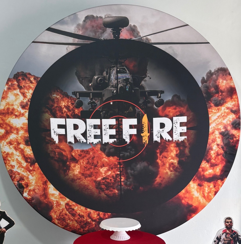 Capa Painel Free Fire - Déh Decorações 
