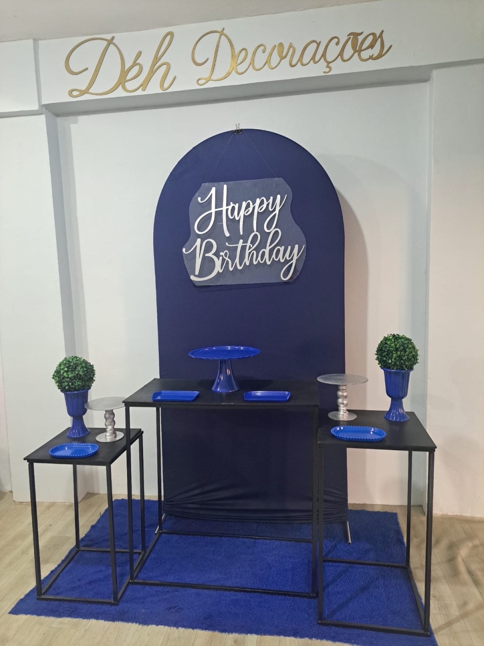 Kit Azul E Preto (Kit 2) - Déh Decorações 