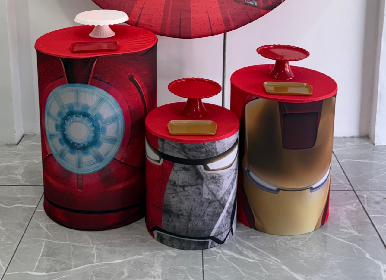 Trio de Capa de Cilindro Homem de Ferro - Déh Decorações 