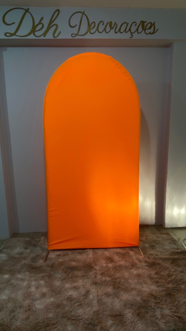 Capa Painel Romano Laranja Neon - Déh Decorações 