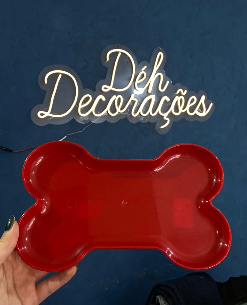Bandeja Vermelha 3 - Déh Decorações 