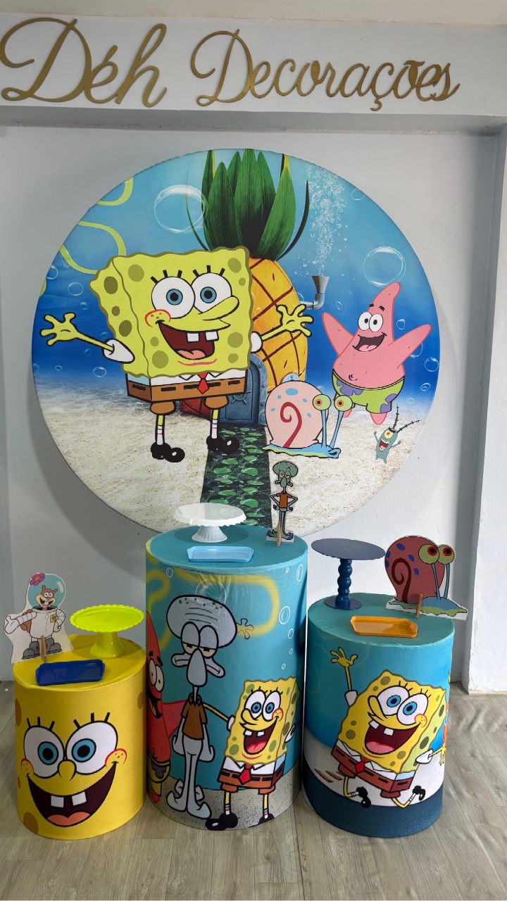 Bob Sponja (Kit 1)  - Déh Decorações 