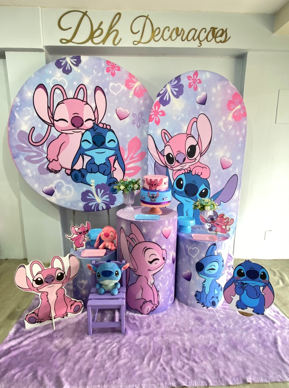 Stitch E Angel (Kit 3) - Déh Decorações 