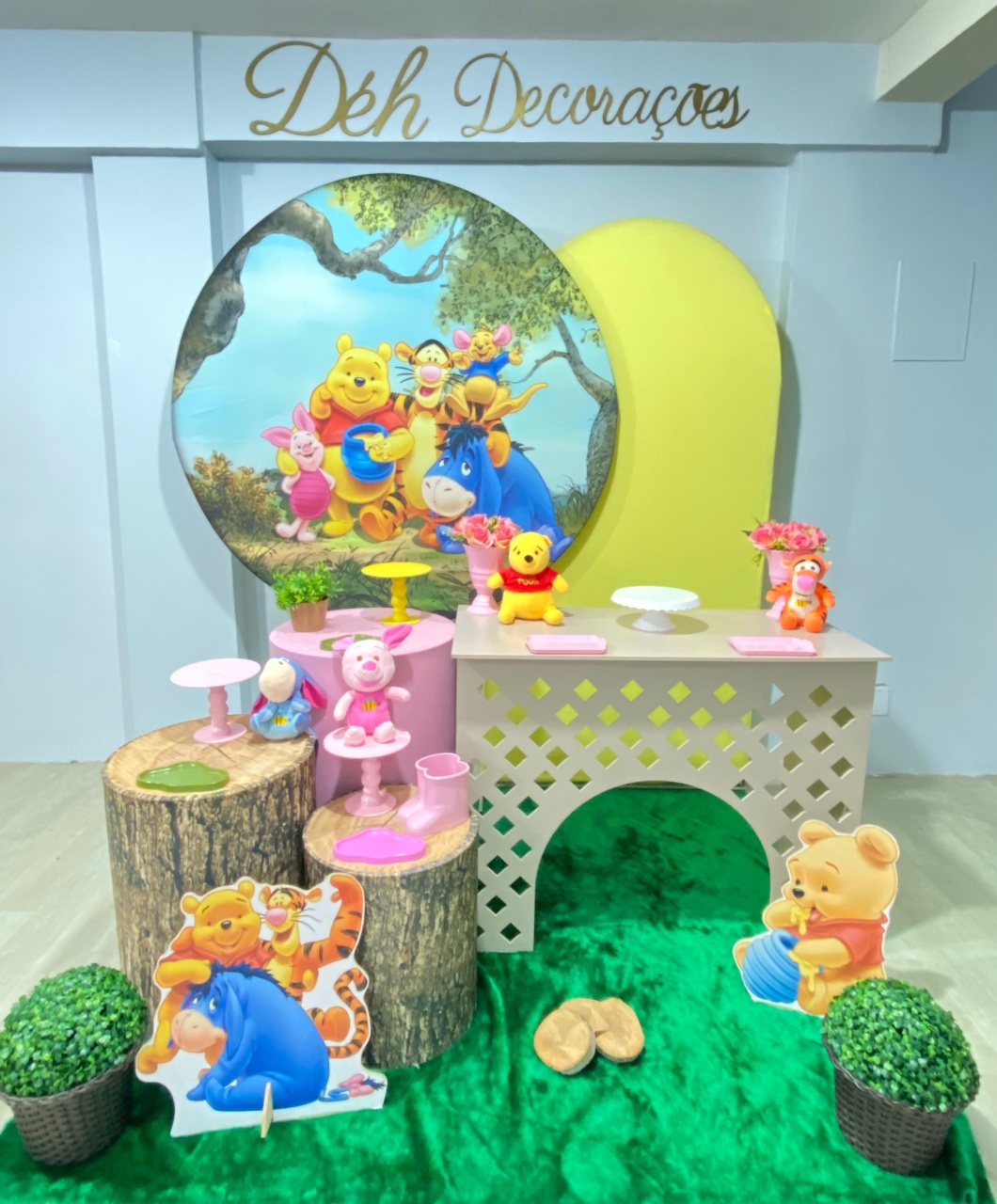 Ursinho Pooh Menina (Kit 4) - Déh Decorações 