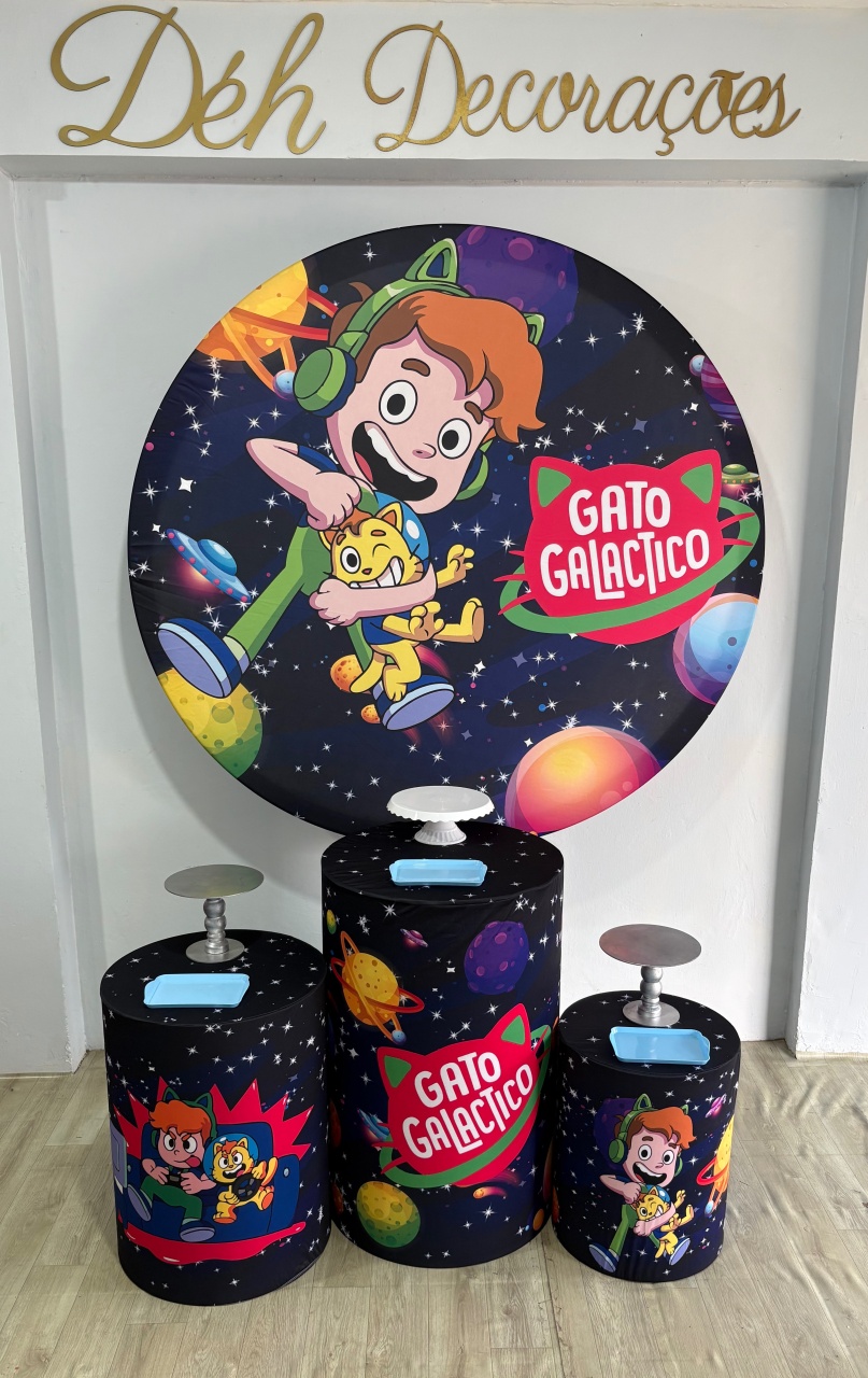 Gato Galáctico (Kit 1) - Déh Decorações 