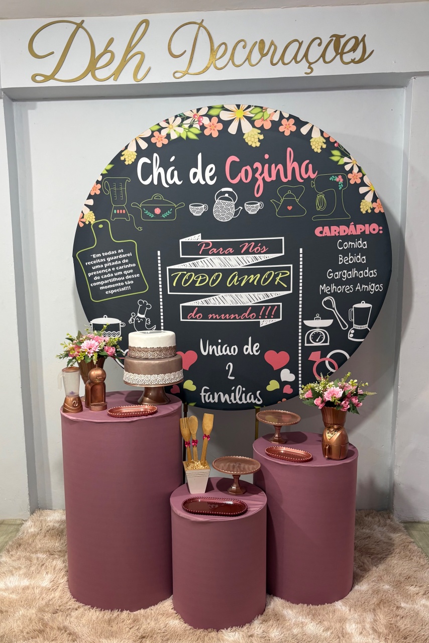 Chá de Panela Rose (Kit 2) - Déh Decorações 