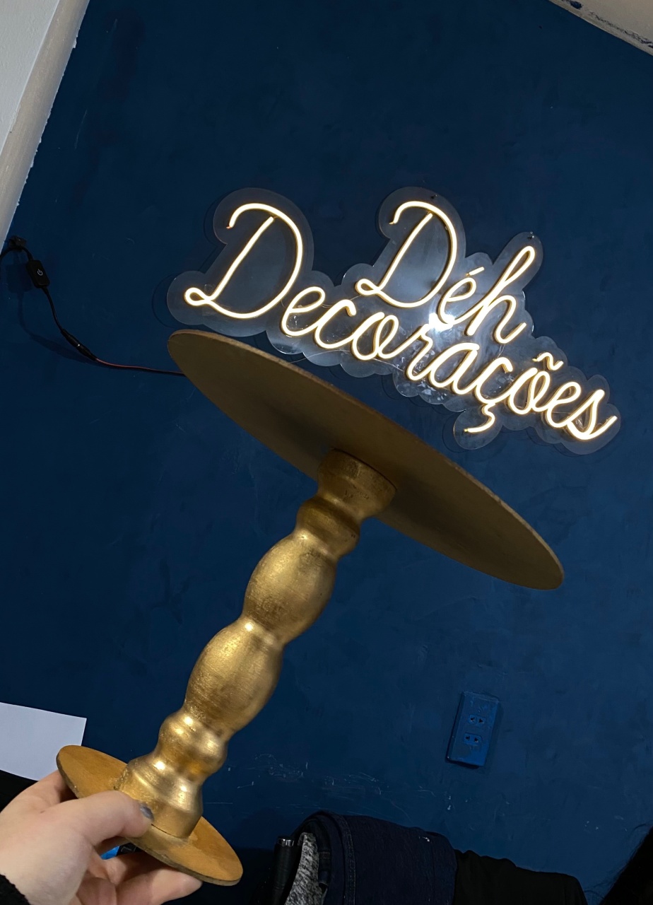 Bandeja Dourada 13 - Déh Decorações 