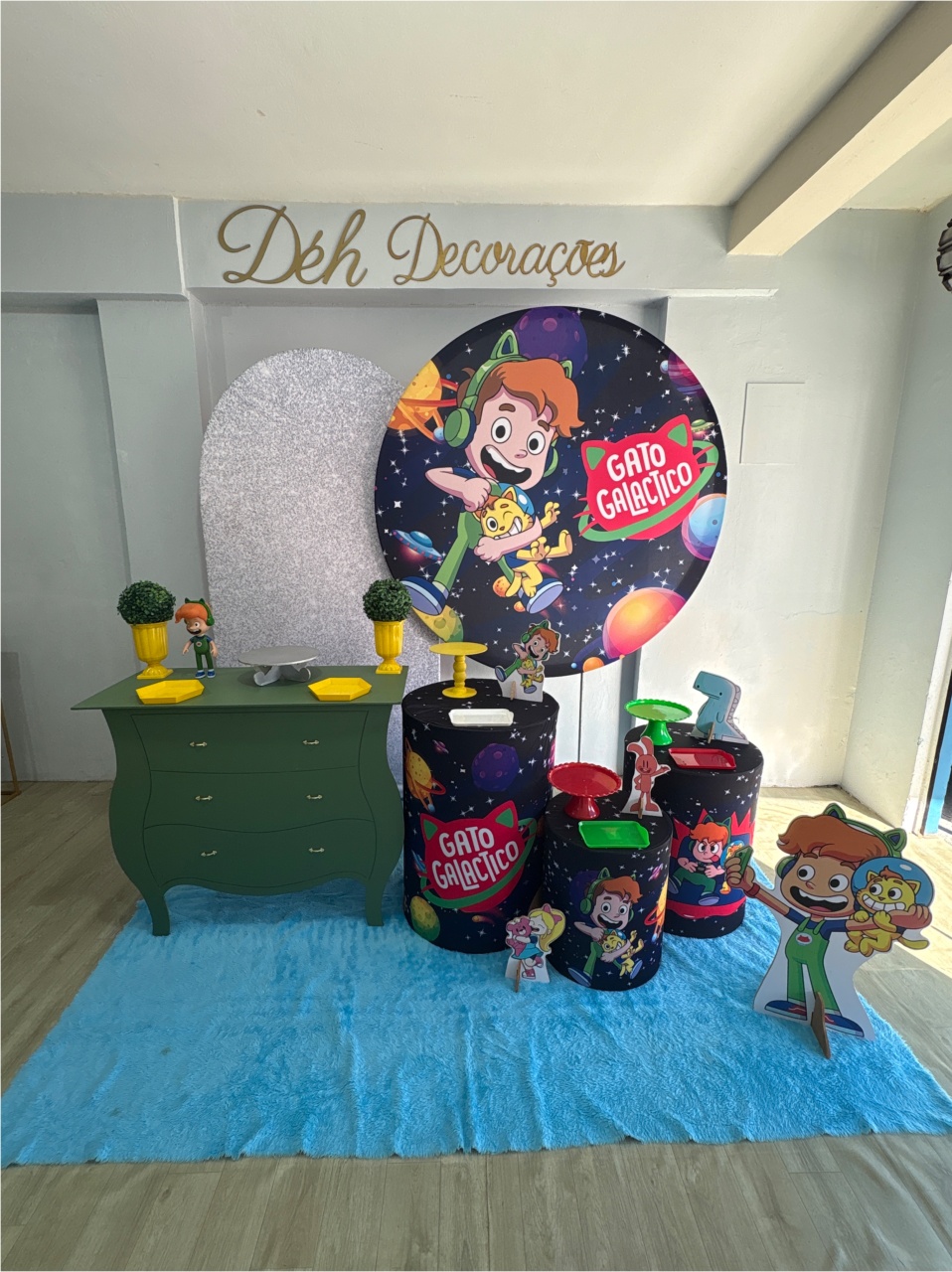 Gato Galáctico (Kit 4) - Déh Decorações 