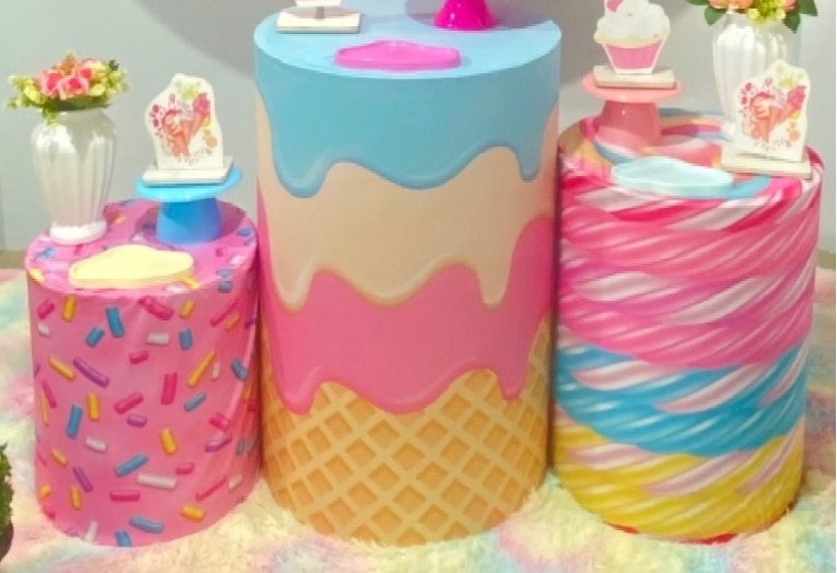 Capa Trio de Cilindro Doce - Déh Decorações 