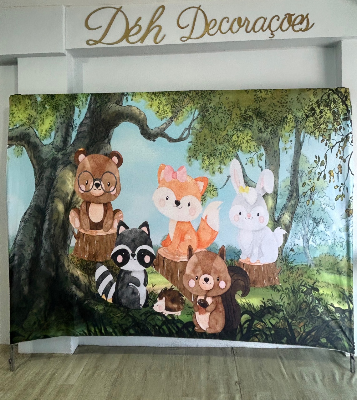 Capa Painel Horizontal Bosque 150X220 - Déh Decorações 