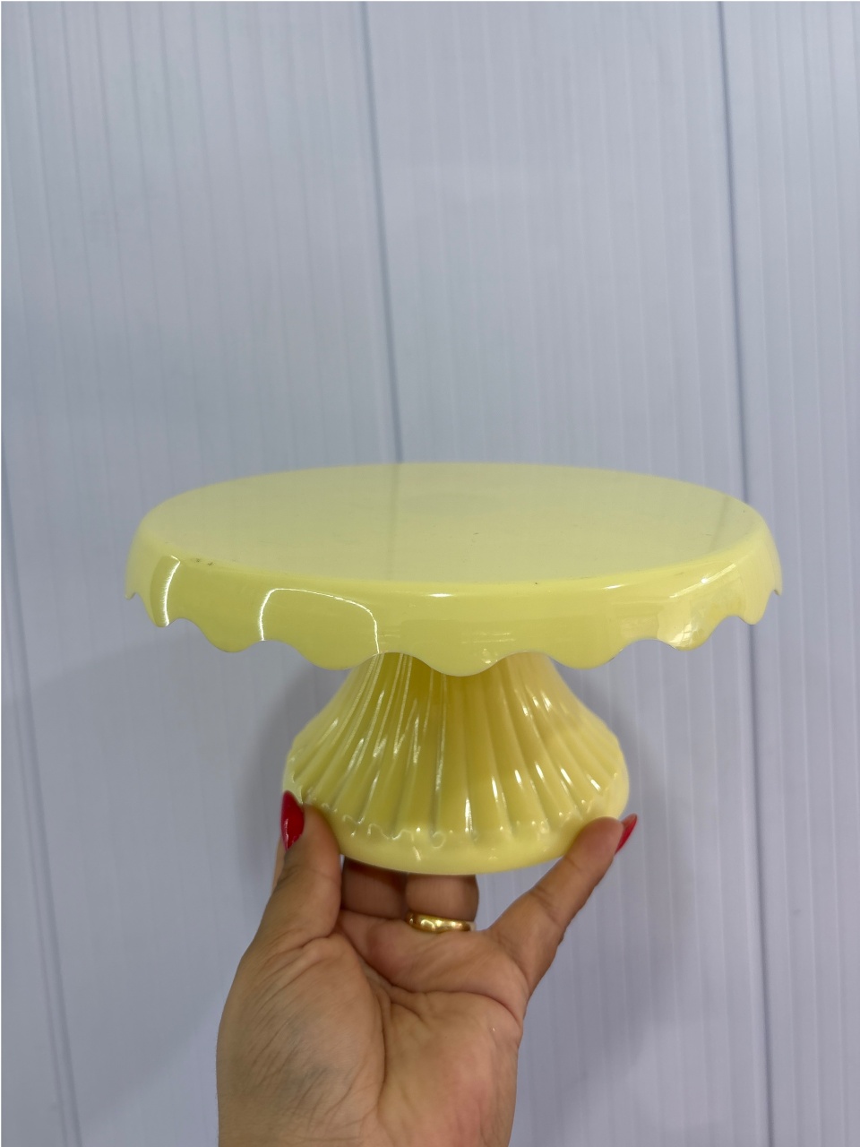 Bandeja Amarela Cand Acrilico - Déh Decorações 