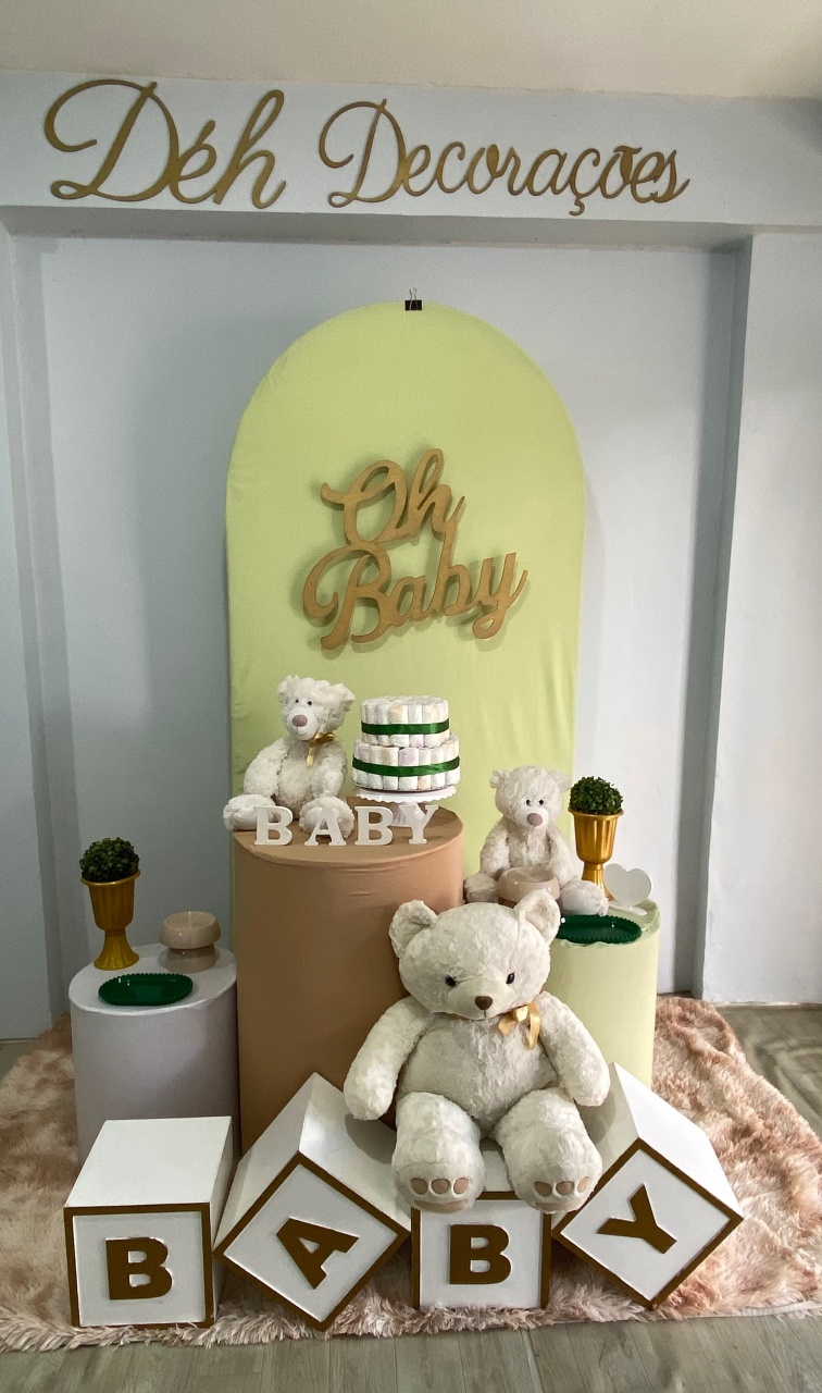 Kit Chá de Bebê Verde (Kit 2) - Déh Decorações 