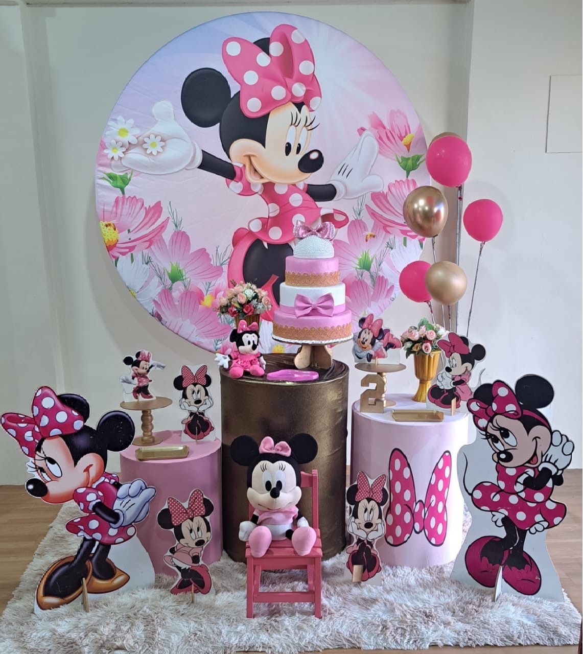 Minnie Rosa (Kit 2  - Déh Decorações 